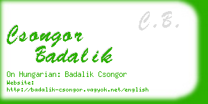 csongor badalik business card